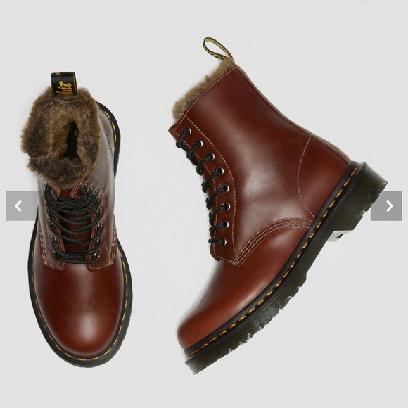 1460 SERENA FAUX FUR LINED LACE UP BOOTS Dr. Martens - Picture 5 of 16